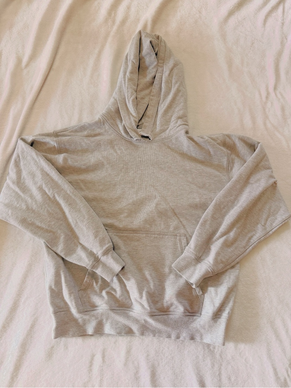 Light Gray Men's Hooded Sweatshirt - Casual Pullover